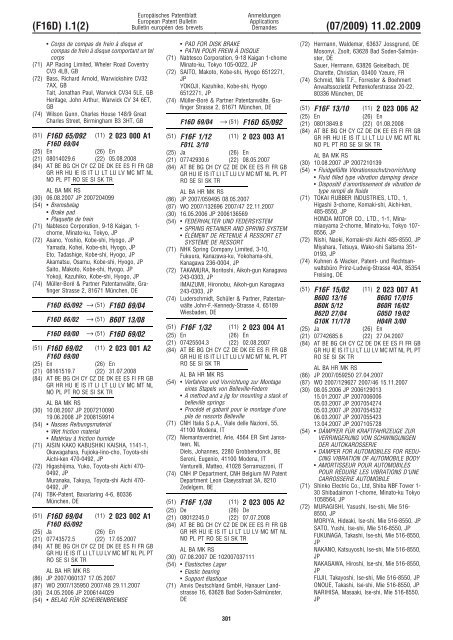 Bulletin 2009/07 - European Patent Office