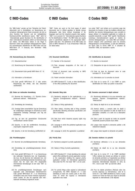 Bulletin 2009/07 - European Patent Office