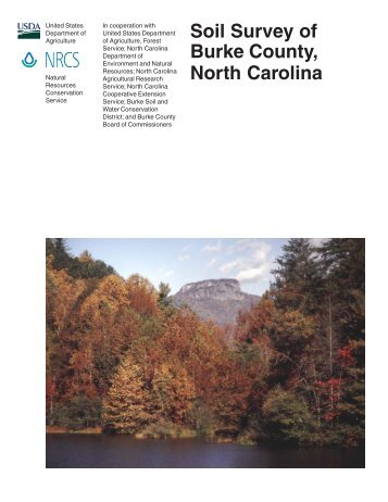 Soil Survey of Burke County, North Carolina - Soil Data Mart