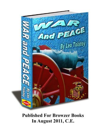 WAR AND PEACE By Leo Tolstoy - Tale Wins