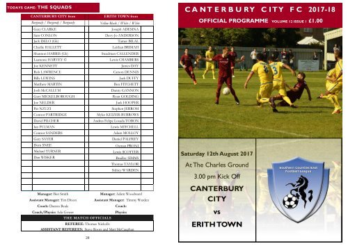 v Erith Town Complete