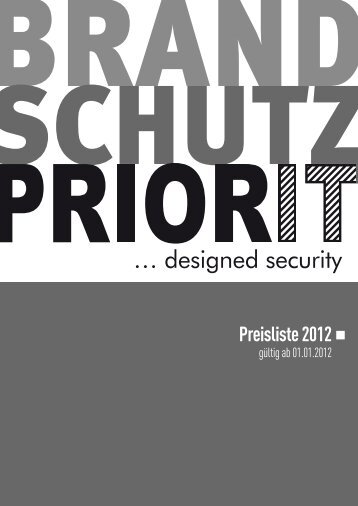 Preisliste 2012 - Priorit