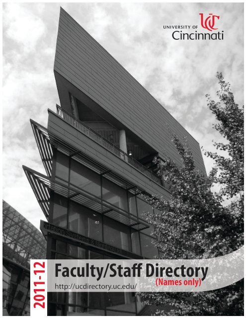 Faculty/Stafi Directory - Directories - University of Cincinnati