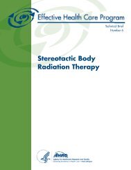 Stereotactic Body Radiation Therapy - AHRQ Effective Health Care ...