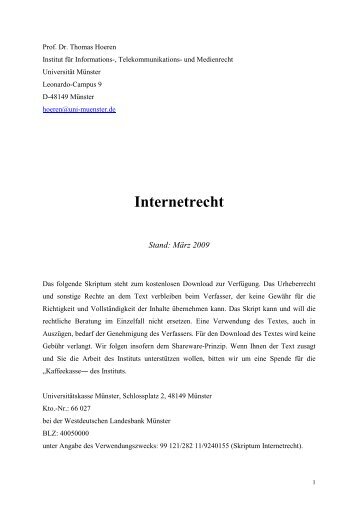 Internetrecht - Ulf-Theis.de