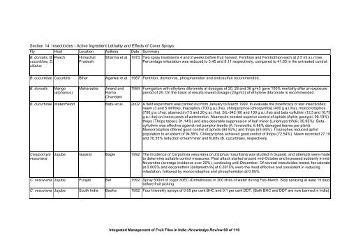 “Key Informant Survey” of Production, Value, Losses and ... - DfID