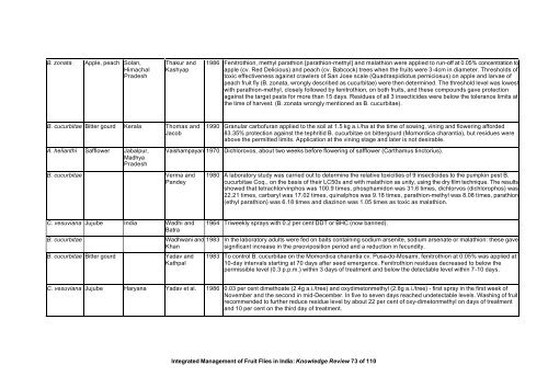 “Key Informant Survey” of Production, Value, Losses and ... - DfID