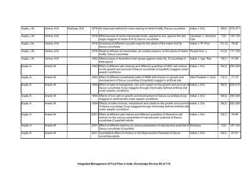 “Key Informant Survey” of Production, Value, Losses and ... - DfID