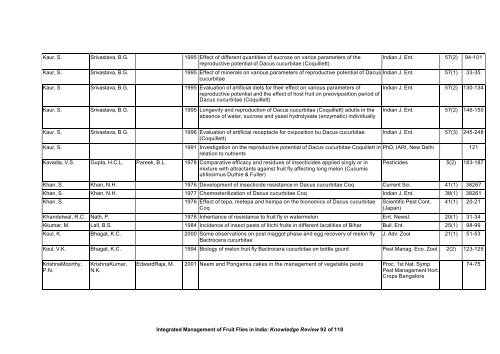 “Key Informant Survey” of Production, Value, Losses and ... - DfID