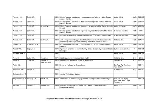 “Key Informant Survey” of Production, Value, Losses and ... - DfID