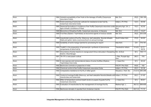 “Key Informant Survey” of Production, Value, Losses and ... - DfID