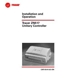 Binary inputs for 2-heat/2-cool applications - Trane