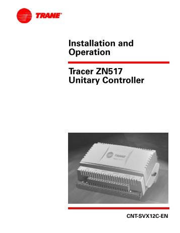 Binary inputs for 2-heat/2-cool applications - Trane