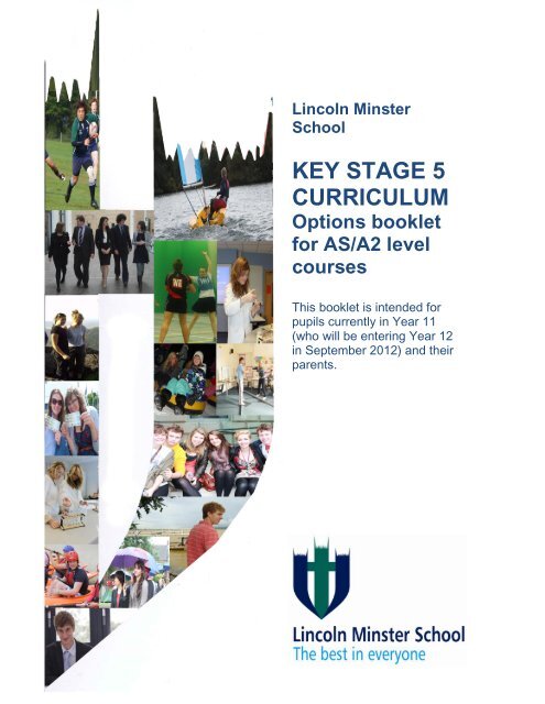 Click here to download our curriculum booklet - Lincoln Minster School