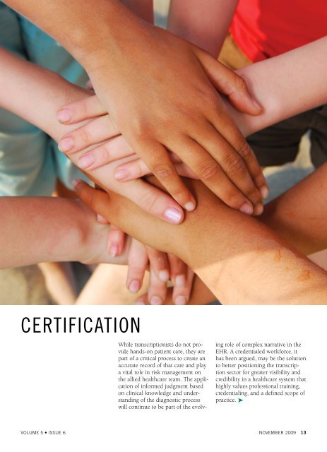Credentialing: - Association for Healthcare Documentation