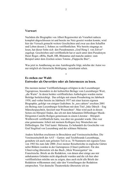 Teil II - Homepage fir HR 2. Version 16.8.2004 - MultiMania