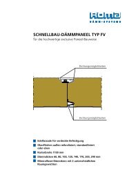 SCHNELLBAU-DÄMMPANEEL TYP FV