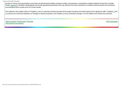 Aviation and the Global Atmosphere