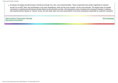 Aviation and the Global Atmosphere