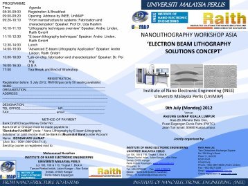 electron beam lithography solutions concept - Institute of Nano ...