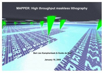 MAPPER: High throughput maskless lithography - Sematech