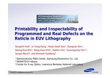Printability and Inspectability of Programmed and Real ... - Sematech