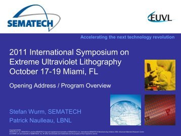 2011 International Symposium on Extreme Ultraviolet Lithography ...