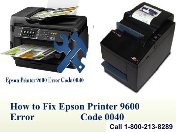 10 How to Fix Epson Printer 9600 Error Code 0040
