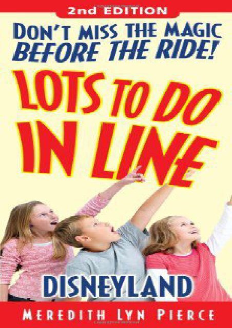 Lots To Do In Line Disneyland, 2nd edition