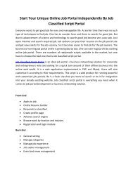 pdf of pressrelease on job classified script portal