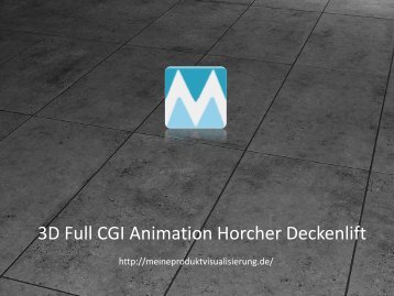 3D Full Cgi Animation Horcher Deckenlift