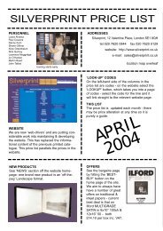 APRIL 2004 - Silverprint