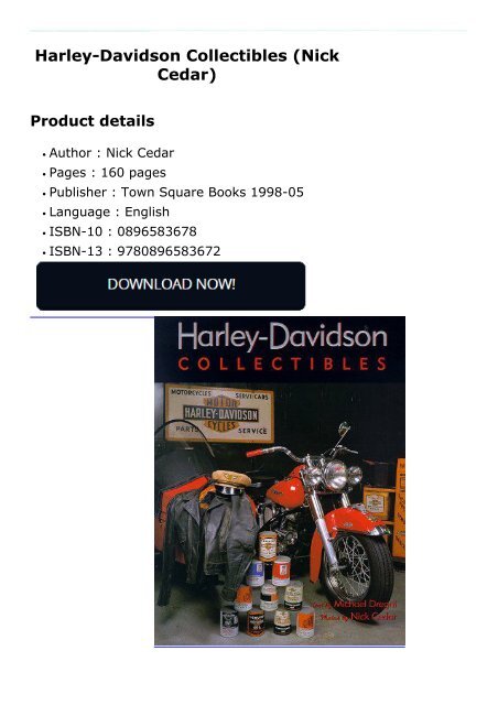 Harley-Davidson Collectibles (Nick Cedar)