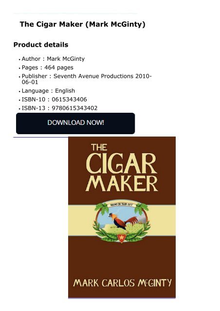 The Cigar Maker (Mark McGinty)