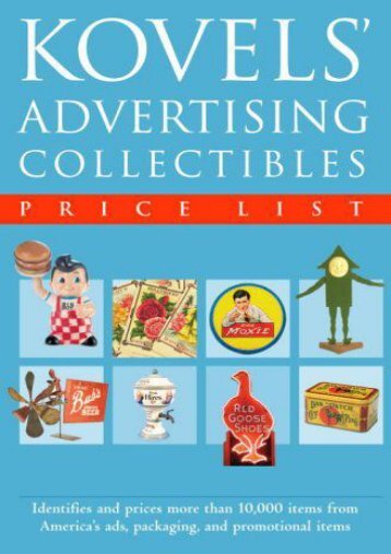Kovels  Advertising Collectibles Price List (Ralph Kovel)
