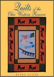 Quilts of the Ohio Western Reserve (Ohio Quilt Series) (Ricky Clark)