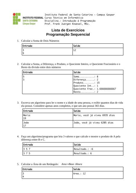 EXERCÍCIOS- 01 - Português