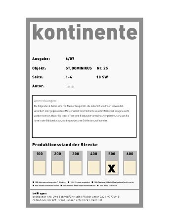 Text und Bild sind (weitgehend) echt und ok .400 - Kontinente