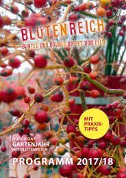 Programm  Blütenreich 2017/18