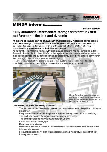 Download "MINDA informs 02/2006" (PDF) -  minda.de