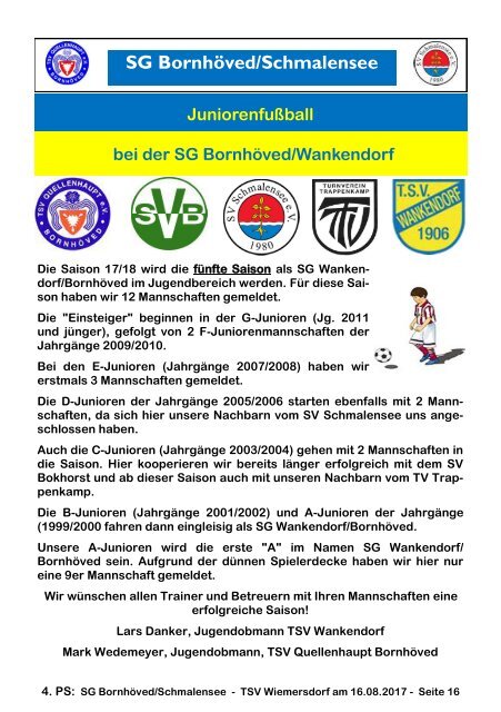 TSV  Stadionzeitung 2-2017-160817