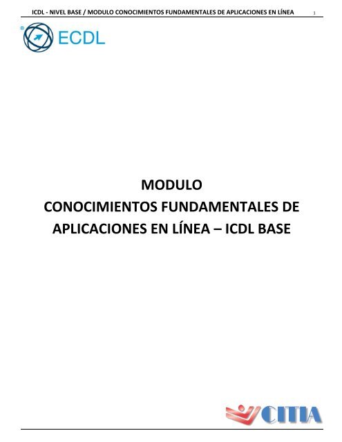 Conocimiento Fundamentales de Aplicaciones en Linea