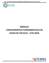 Conocimiento Fundamentales de Hoja de Calculo