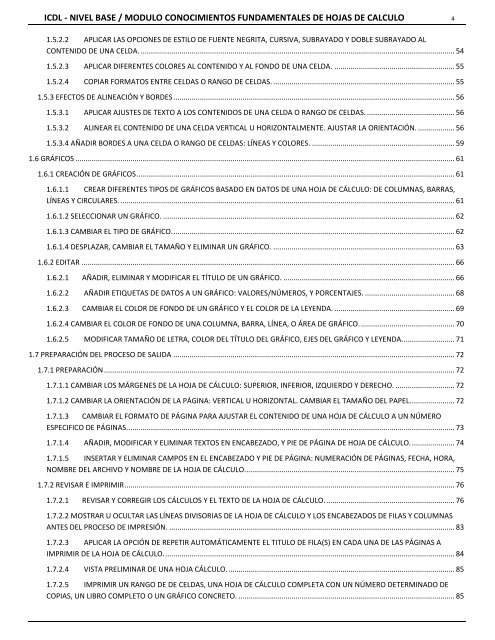 Conocimiento Fundamentales de Hoja de Calculo