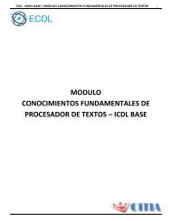 Conocimiento Fundamentales de Procesador de textos