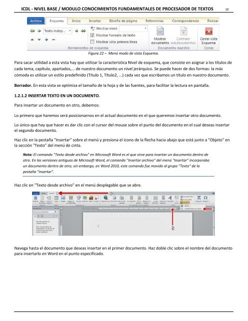 Conocimiento Fundamentales de Procesador de textos