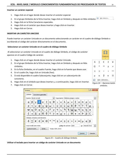 Conocimiento Fundamentales de Procesador de textos