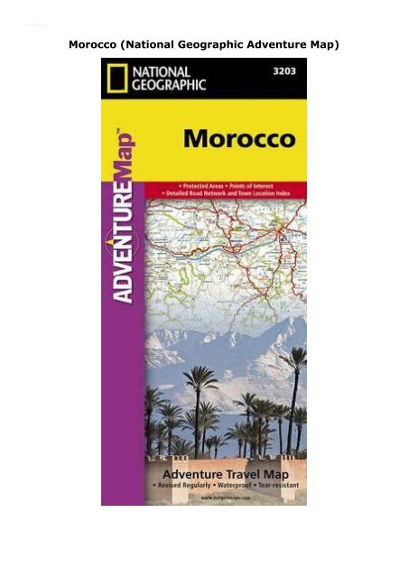 Morocco (National Geographic Adventure Map)