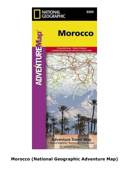 Morocco (National Geographic Adventure Map)