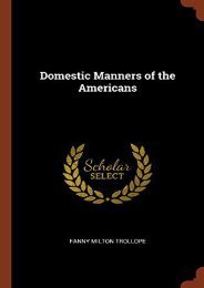 Domestic Manners of the Americans